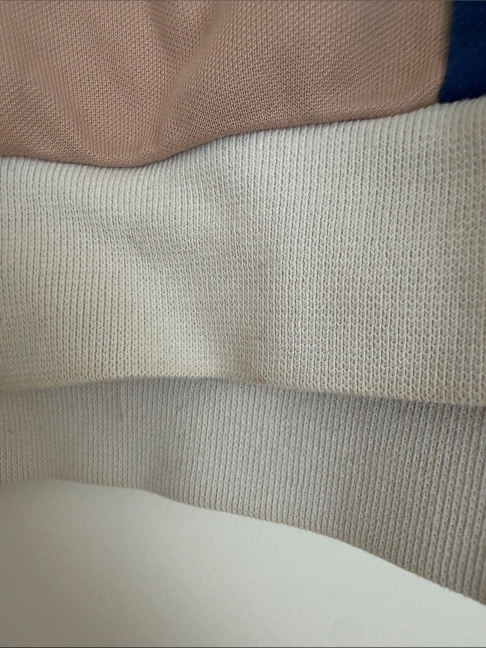 adidas Patchwork Crop Crewneck Sweatshirt in Yellow, Blue, Pink, White - Picture 6 of 7